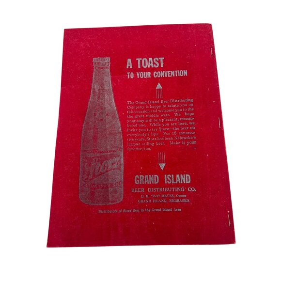 1951 Order of AHEPA 20th Annual Convention Booklet Grand Island NE Felt Cover - Picture 2 of 11